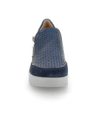 SNEAKERS STONEFLY DONNA CREAM 50 LAMINATED LTH LIMO BLUE 220735 100