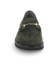 MOCASSINO STONEFLY DONNA CELINE 5 GOAT SUEDE GREEN RESIN GOAT SUEDE 221598 26O