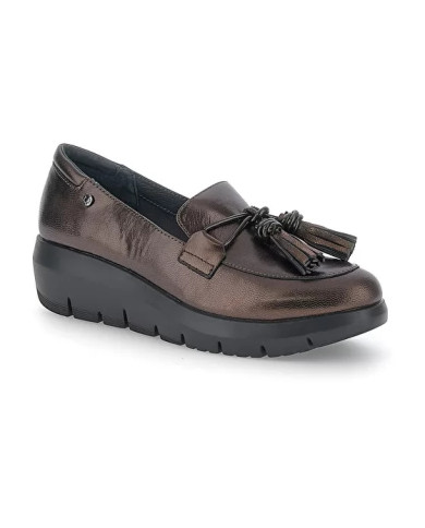 MOCASSINO STONEFLY DONNA PLUME 19 LAMINATED LTH FERN BROWN LAMINATED LEATHER 219843 410