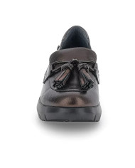 MOCASSINO STONEFLY DONNA PLUME 19 LAMINATED LTH FERN BROWN LAMINATED LEATHER 219843 410