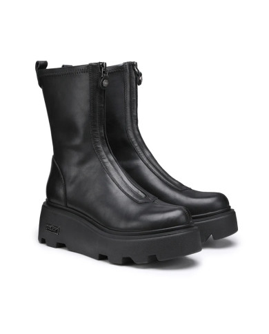 ANFIBIO CON ZEPPA CULT DONNA NEW ROCK 3554 LEATHER BLACK ZIP CLW355400