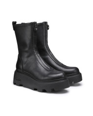 ANFIBIO CON ZEPPA CULT DONNA NEW ROCK 3554 LEATHER BLACK ZIP CLW355400