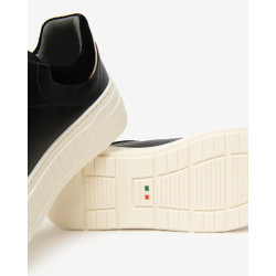 SNEAKERS  NEROGIARDINI DONNA GUANTO NERO T.BRILL PLATINO AROLD VELO NERO TR SPECCHIA I514200D/100