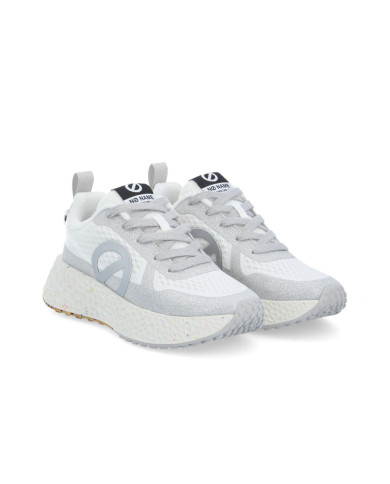 SNEAKERS NO NAME DONNA CARTER FLY PROTECT W WHITE/SILVER RNVG GM04 AL 