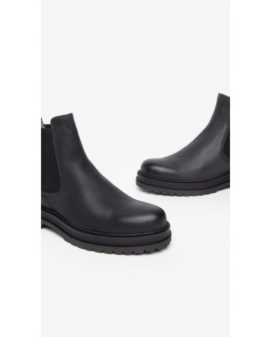 STIVALETTI CHELSEA NEROGIARDINI UOMO IN PELLE NERO BELGRADO LIGHT I304013U/100