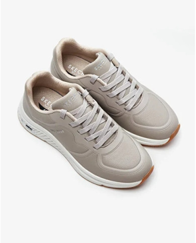 SNEAKERS SKECHERS DONNA ARCH FIT MILE MAKERS BEIGE 155570 TPE