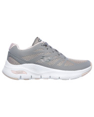 SNEAKERS SKECHERS DONNA VIVID MEMORY GRAY PINK 149055 GYPK