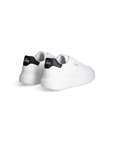 SNEAKERS LIU JO UOMO BIG 01 - SNEAKER LEATHER WHITE/BLACK