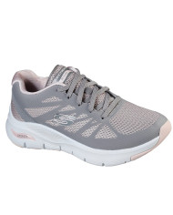 SNEAKERS SKECHERS DONNA VIVID MEMORY GRAY PINK 149055 GYPK