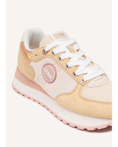 SNEAKERS COLMAR DONNA TRAVIS AUTHENTIC BEIGE-ROSE  TRAVIS A 051