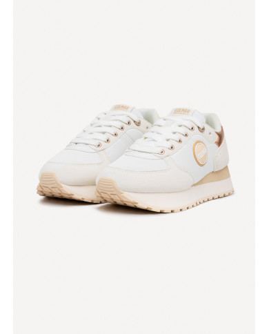 SNEAKERS COLMAR DONNA TRAVIS AUTHENTIC WHITE-BEIGE TRAVIS A  050