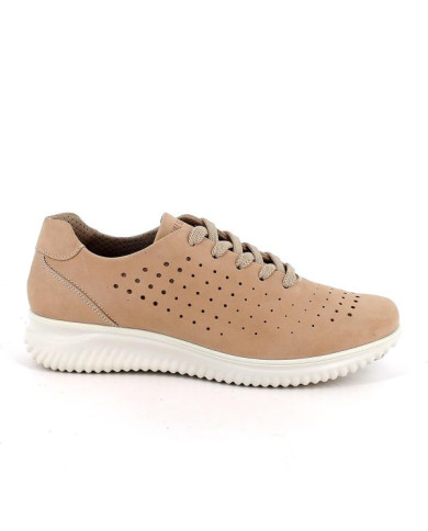 SNEAKERS ENVAL SOFT DONNA  NABUK SOFT BEIGE SCURO 1264633  
