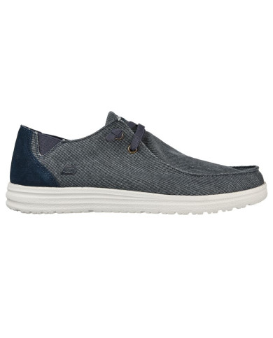 SLIP-ON SKECHERS MELSON-RAYMON  TELA 66387 BLU