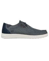 SLIP-ON SKECHERS MELSON-RAYMON  TELA 66387 BLU