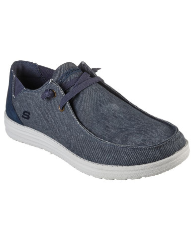 SLIP-ON SKECHERS MELSON-RAYMON  TELA 66387 BLU