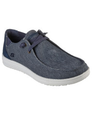 SLIP-ON SKECHERS MELSON-RAYMON  TELA 66387 BLU