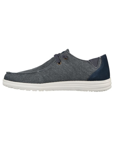 SLIP-ON SKECHERS MELSON-RAYMON  TELA 66387 BLU