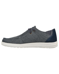 SLIP-ON SKECHERS MELSON-RAYMON  TELA 66387 BLU