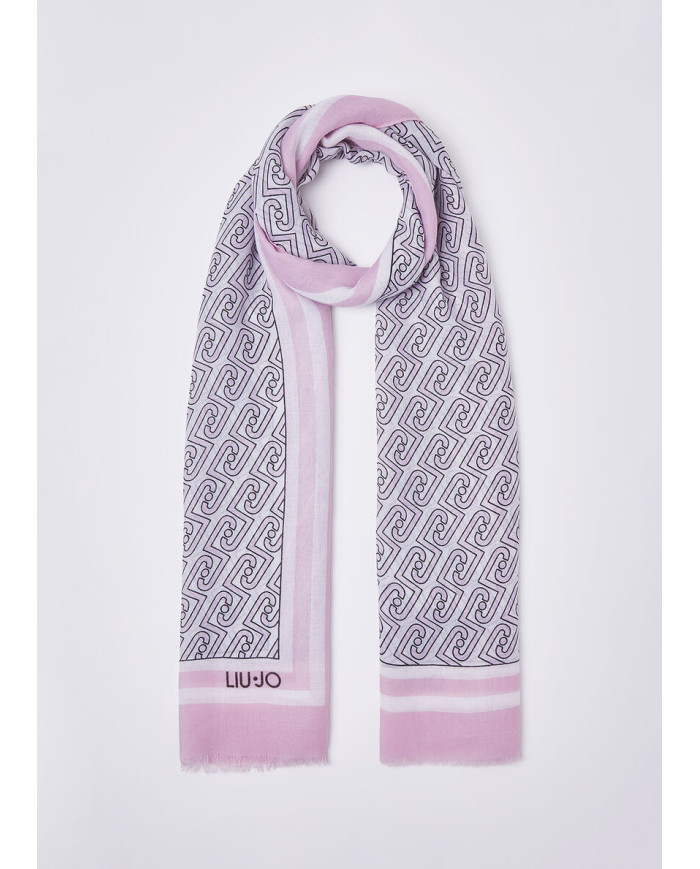 SCIARPA LIU JO BETTER STOLA SCARF/SHAWL 70X180CM SOFT PEONY 2A6039 T2745 X0756