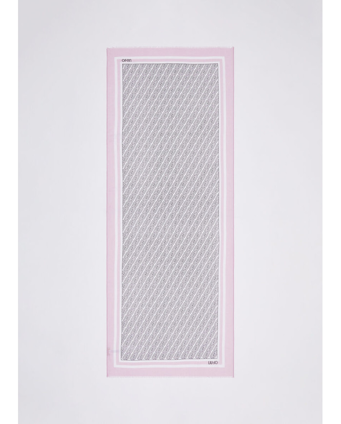 SCIARPA LIU JO BETTER STOLA SCARF/SHAWL 70X180CM SOFT PEONY 2A6039 T2745 X0756