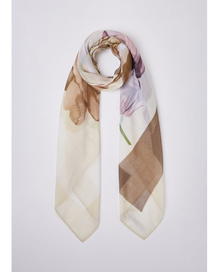 FOULARD LIU JO GRANDE COLORBLOCK 120X120CM 2A6042 T2745 X0757