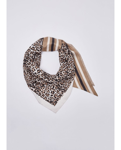 BANDANA LIUJO TRIANGOLARE ANIMALIER 2A6046 T2745 S19E1