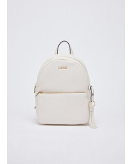 ZAINO LIU JO MEDIO CON CHARM CREAM BACKPACK BAG 21X10X29CM AA6188 E1012 X0459