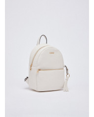 ZAINO LIU JO MEDIO CON CHARM CREAM BACKPACK BAG 21X10X29CM AA6188 E1012 X0459