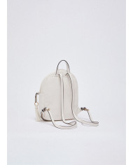 ZAINO LIU JO MEDIO CON CHARM CREAM BACKPACK BAG 21X10X29CM AA6188 E1012 X0459