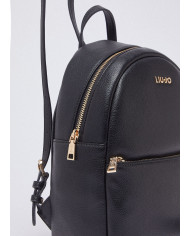 ZAINO LIU JO MEDIO COM CHARM BLACK BACKPACK BAG 21X10X29CM AA6188 E1012 22222