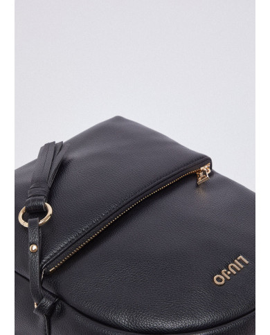 ZAINO LIU JO MEDIO COM CHARM BLACK BACKPACK BAG 21X10X29CM AA6188 E1012 22222