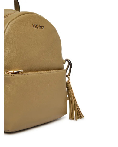 ZAINO LIU JO GRANDE CON CHARM MUD BACKPACK BAG 21X10X29CM AA6188 E1012 01679