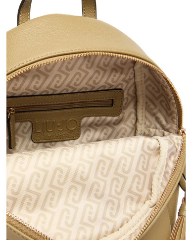 ZAINO LIU JO GRANDE CON CHARM MUD BACKPACK BAG 21X10X29CM AA6188 E1012 01679