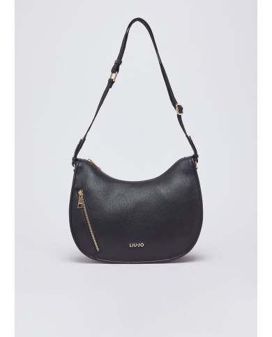 BORSA LIU JO MEDIA CON ZIP BLACK CROSS OVER 32X12X26CM AA6215 E1012 22222