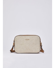 BORSA A TRACOLLA MEDIA IN JUTA CROSS OVER NATURALE 23X8X16CM AA6211 T381A 00004 