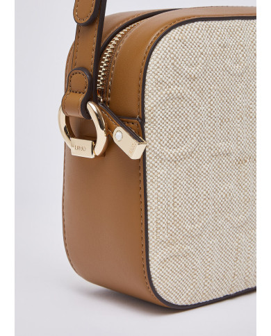 BORSA A TRACOLLA MEDIA IN JUTA CROSS OVER NATURALE 23X8X16CM AA6211 T381A 00004 