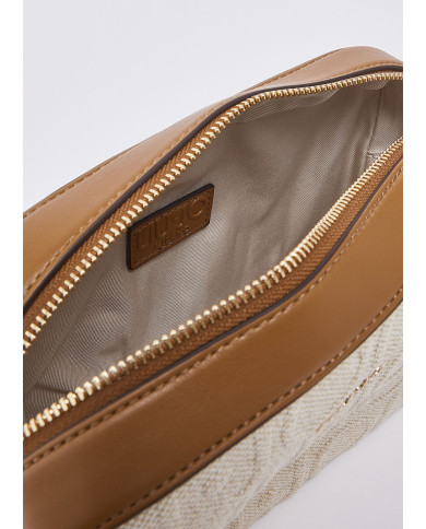 BORSA A TRACOLLA MEDIA IN JUTA CROSS OVER NATURALE 23X8X16CM AA6211 T381A 00004 