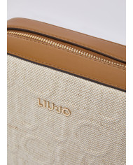 BORSA A TRACOLLA MEDIA IN JUTA CROSS OVER NATURALE 23X8X16CM AA6211 T381A 00004 