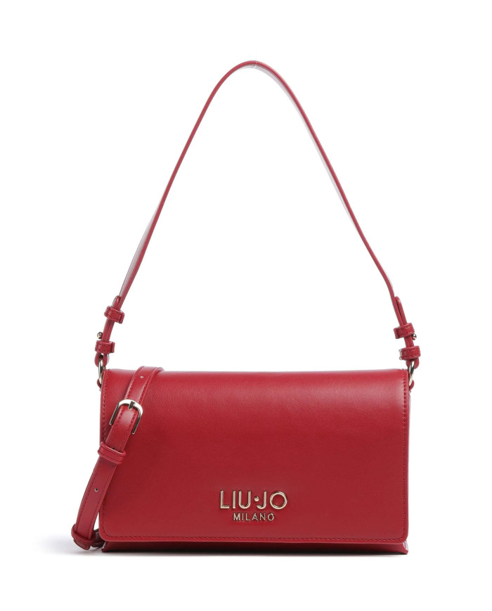 BORSA A SPALLA LIU JO PICCOLA LEATHER BAG CILIEGIA 24X7X15CM AA6224 E0958 91862 