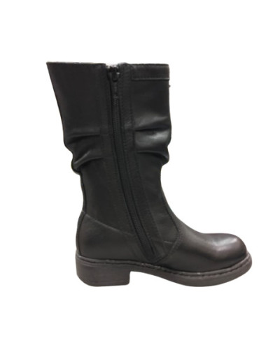 STIVALETTI NERO GIARDINI BAMBINA IN PELLE NERO A732820F/100