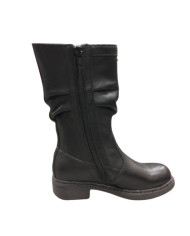 STIVALETTI NERO GIARDINI BAMBINA IN PELLE NERO A732820F/100