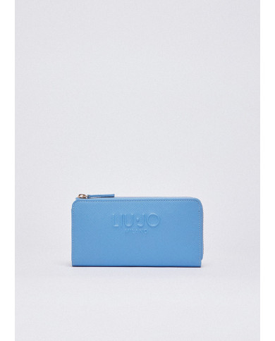PORTAFOGLIO LIU JO GRANDE WALLET AZURE BLUE 19X1X11CM AA6285 ES029 74139