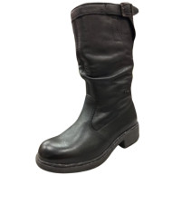 STIVALETTI NERO GIARDINI BAMBINA IN PELLE NERO A732820F/100