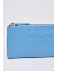 PORTAFOGLIO LIU JO GRANDE WALLET AZURE BLUE 19X1X11CM AA6285 ES029 74139