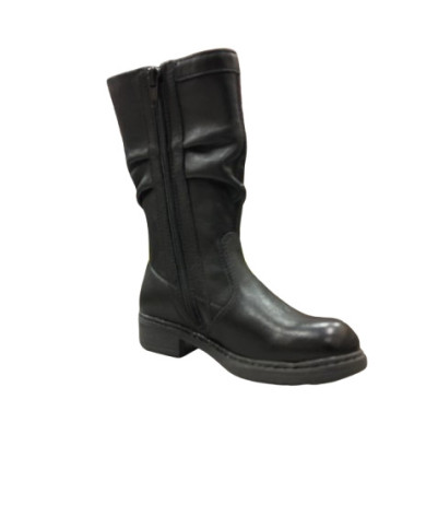 STIVALETTI NERO GIARDINI BAMBINA IN PELLE NERO A732820F/100