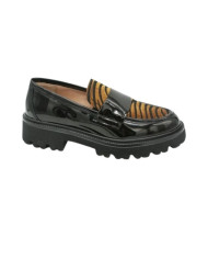 MOCASSINO KEYS DONNA RAFFA BLACK/BRONZO K-10036 COD.K9249