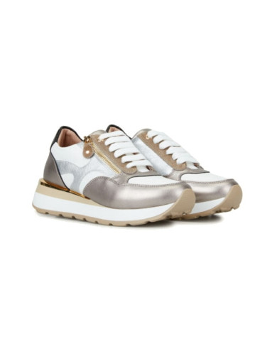 SNEAKERS KEYS DONNA TORTORA/SILVER/BEIGE  K-6923 COD.6852