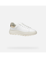 SNEAKERS GEOX DONNA D SPHERICA EC4.1 D - NAP+SI.ME WHITE/LT GOLD D45TCD 085BN C1327
