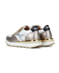 SNEAKERS KEYS DONNA TORTORA/SILVER/BEIGE  K-6923 COD.6852