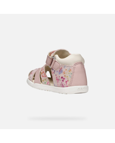 SANDALO PRIMI PASSI BAMBINA B S.MACCHIA G. B - NAP+VIT.SIN LT ROSE/MULTICOLOR ROSE/PINK B254WB 085BC C8W0G